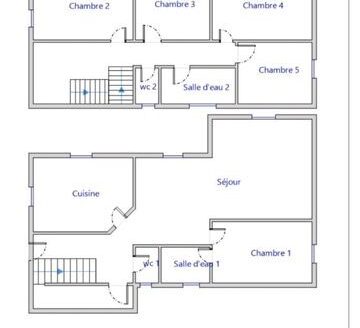 Maison 5 chambres sur 2300m2 à Barbazan débat