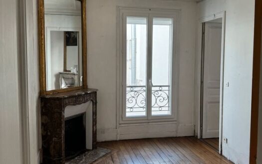 Pap appartement haussmanien 53m2 2 chambres & sejour, cuisine, salle de bains, wc separe