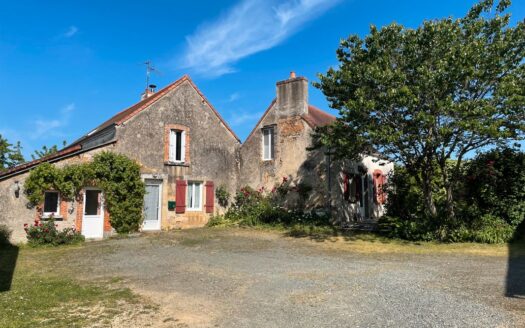 Ensemble de maisons dans un village médiéval