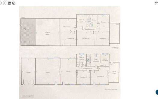 A saisir superbe longere de 180m2 de 7 pieces avec 7000m2 de terrain