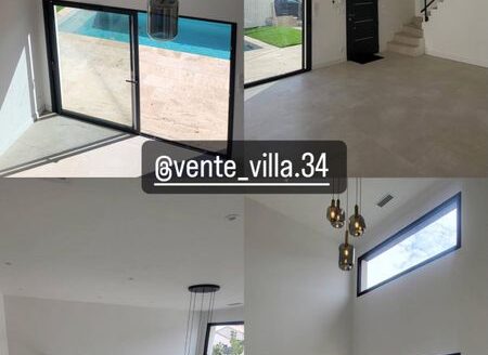 ‼️VENTE: Villa neuve prête à vivre avec 3 suites, un bureau et accès PMR.