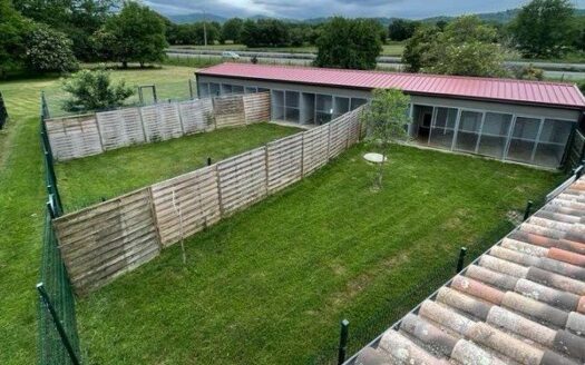 Pension canine avec maison d’habitation élevage canin bâtiment agricole